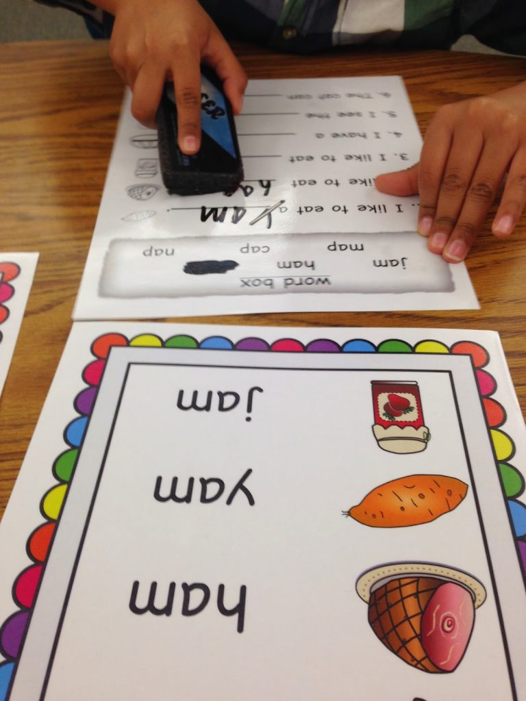 word families, first grade, word work classroom posters