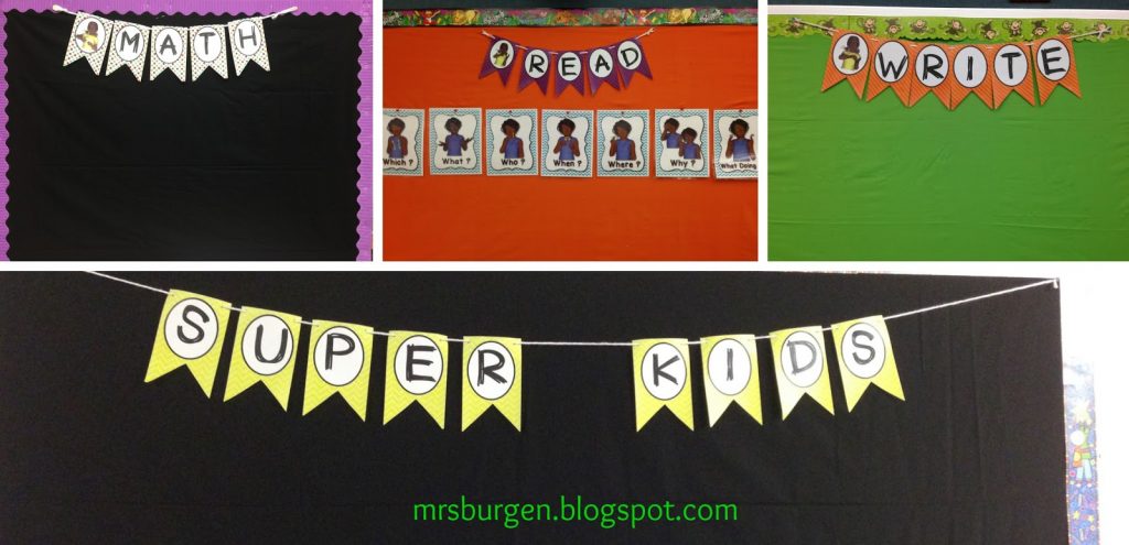 Classroom decor, back to school, American Sign Language, banners