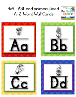 American Sign Language Alphabet Classroom Decor